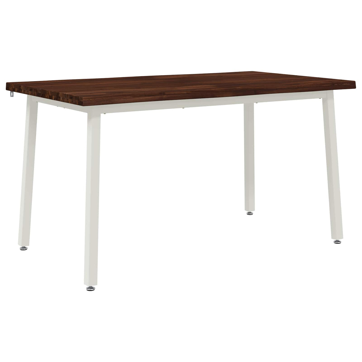 vidaXL 120 x 90 x 75 cm Solid Acacia Wood Dark Brown and White