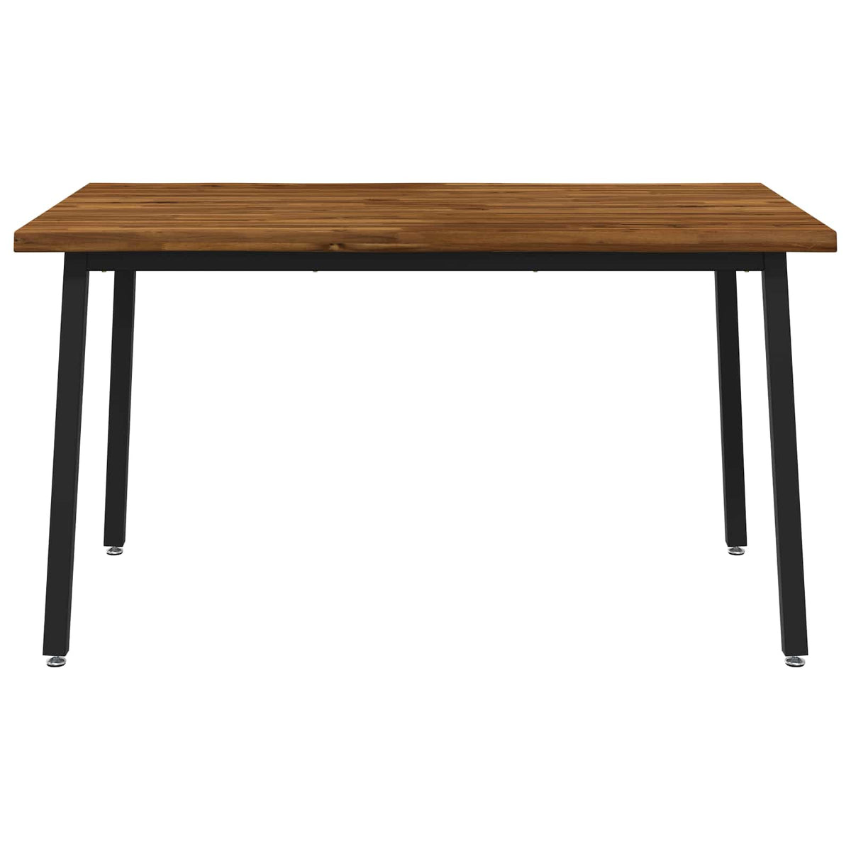 vidaXL 120 x 90 x 75 cm Solid Acacia Wood Natural and Black