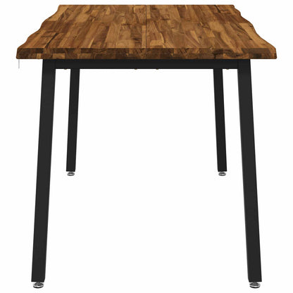 vidaXL 120 x 90 x 75 cm Solid Acacia Wood Natural and Black