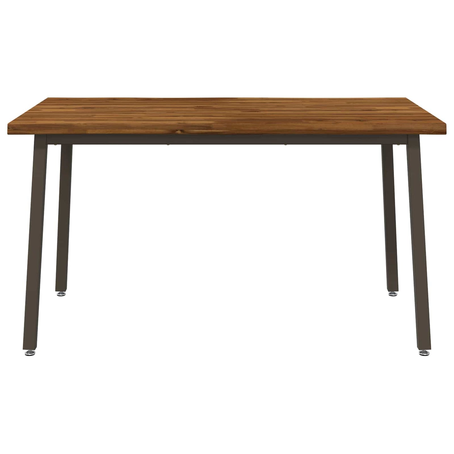 vidaXL 120 x 90 x 75 cm Solid Acacia Wood Natural and Coffee