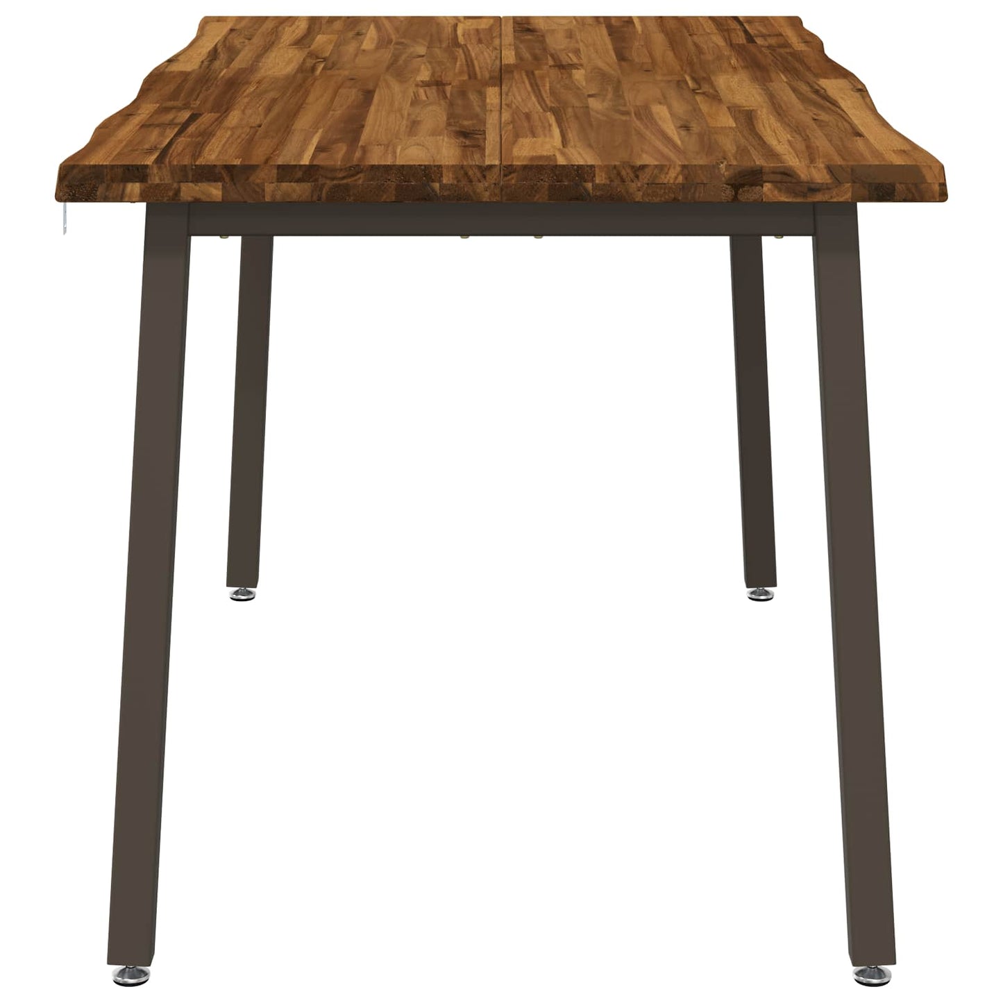 vidaXL 120 x 90 x 75 cm Solid Acacia Wood Natural and Coffee