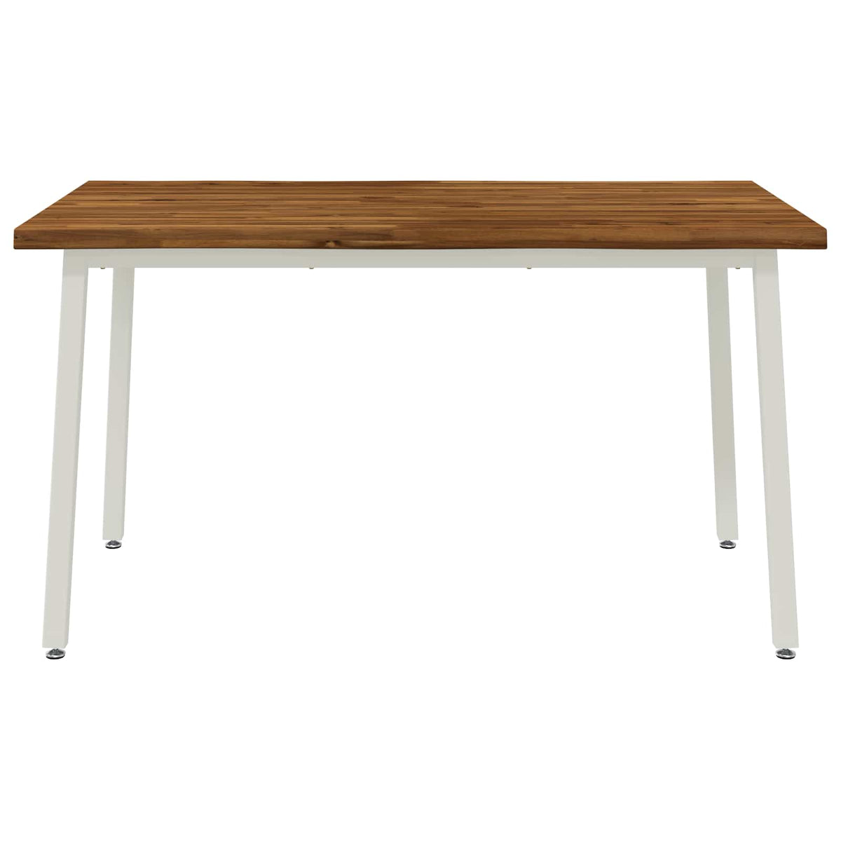 vidaXL 120 x 90 x 75 cm Solid Acacia Wood Natural and White