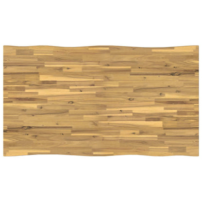 vidaXL 120 x 90 x 75 cm Solid Acacia Wood White Rectangular