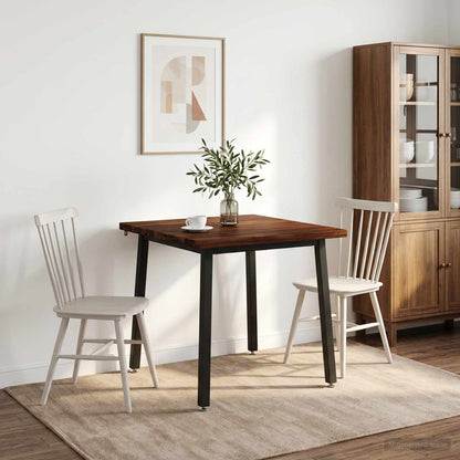 vidaXL 60 x 55 x 75 cm Solid Acacia Wood Dark Brown and Black