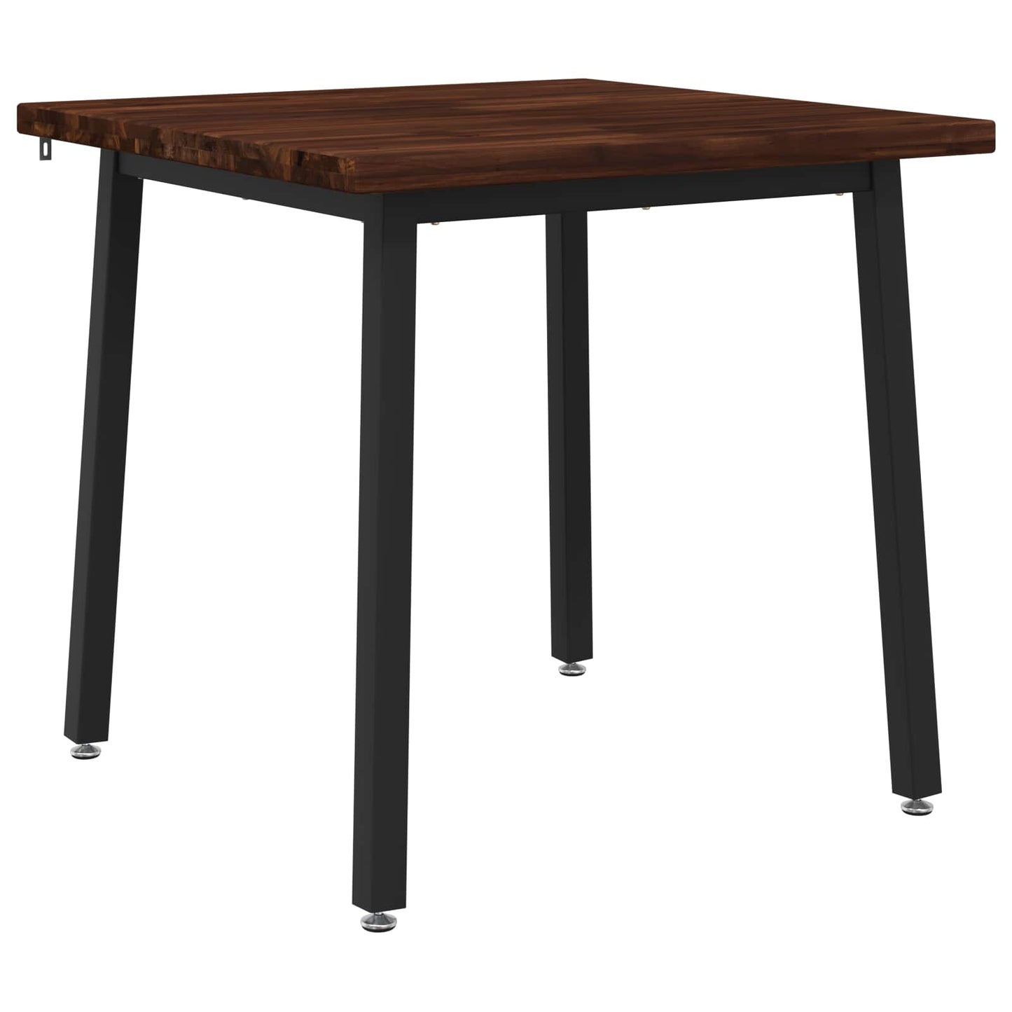 vidaXL 60 x 55 x 75 cm Solid Acacia Wood Dark Brown and Black
