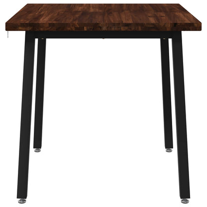 vidaXL 60 x 55 x 75 cm Solid Acacia Wood Dark Brown and Black