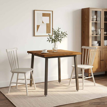 vidaXL 60 x 55 x 75 cm Solid Acacia Wood Natural and Coffee
