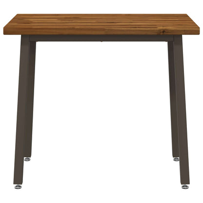 vidaXL 90 x 55 x 75 cm Solid Acacia Wood Natural and Coffee