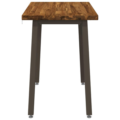 vidaXL 90 x 55 x 75 cm Solid Acacia Wood Natural and Coffee