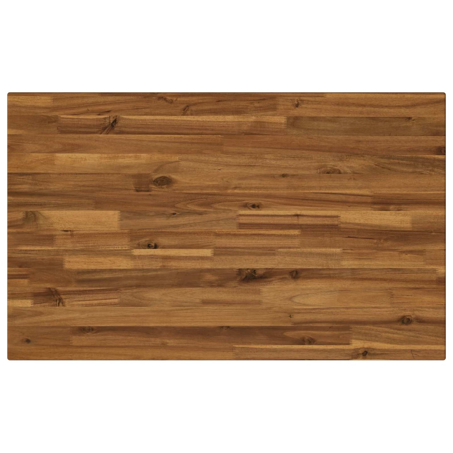 vidaXL 90 x 55 x 75 cm Solid Acacia Wood Natural and Coffee