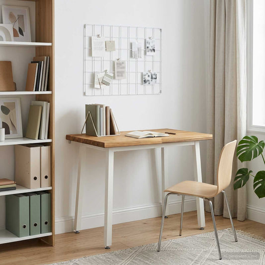 vidaXL 90 x 55 x 75 cm Solid Acacia Wood White Rectangular