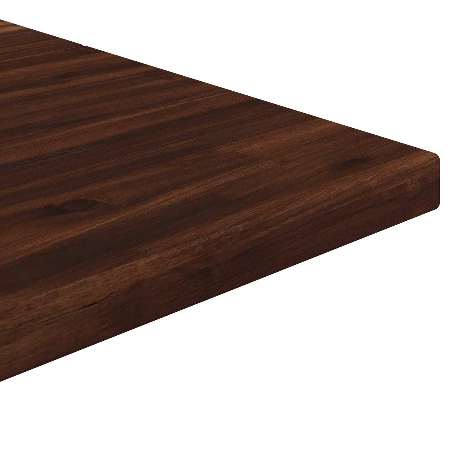 vidaXL 110 x 55 x 75 cm Solid Acacia Wood Dark Brown and Black