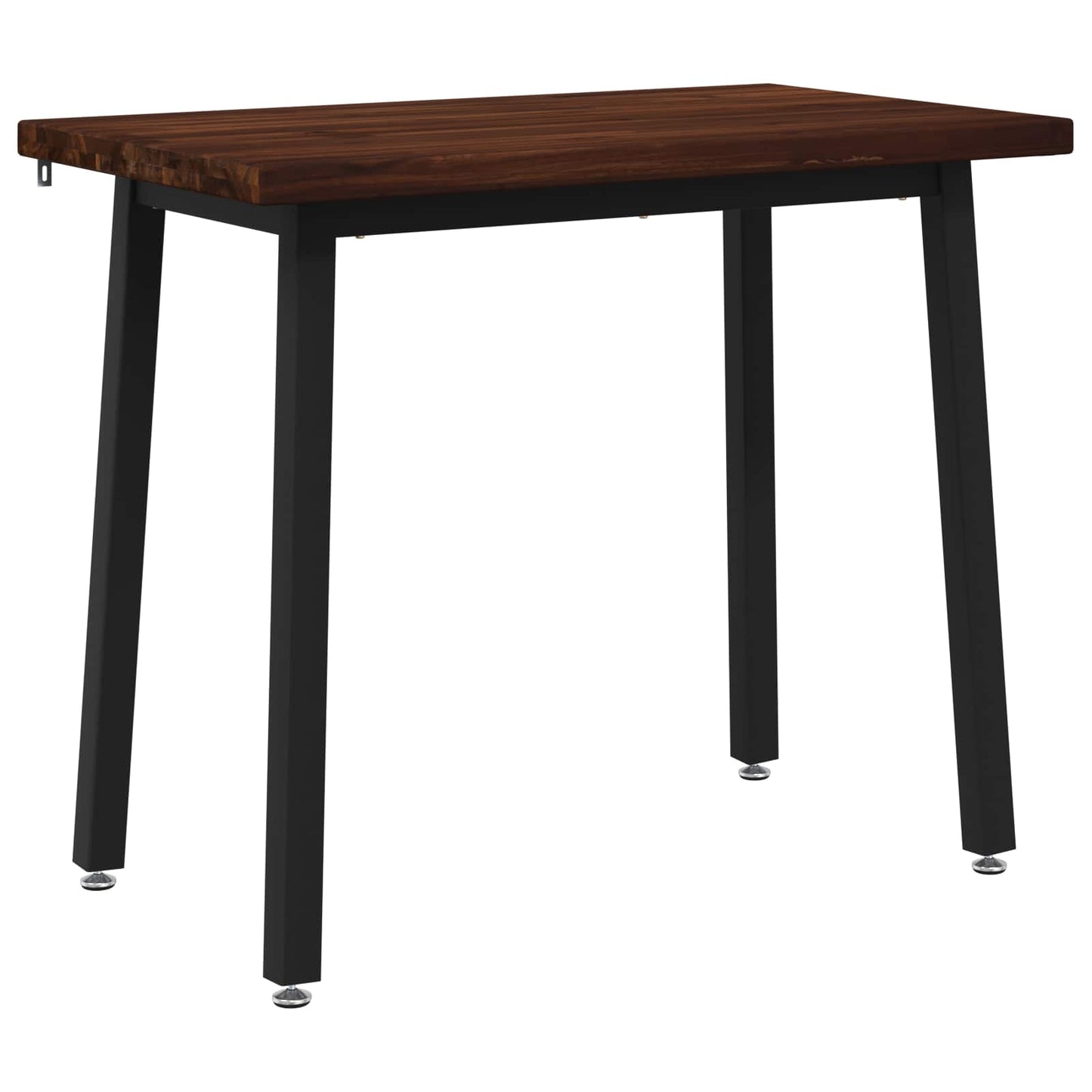 vidaXL 110 x 55 x 75 cm Solid Acacia Wood Dark Brown and Black