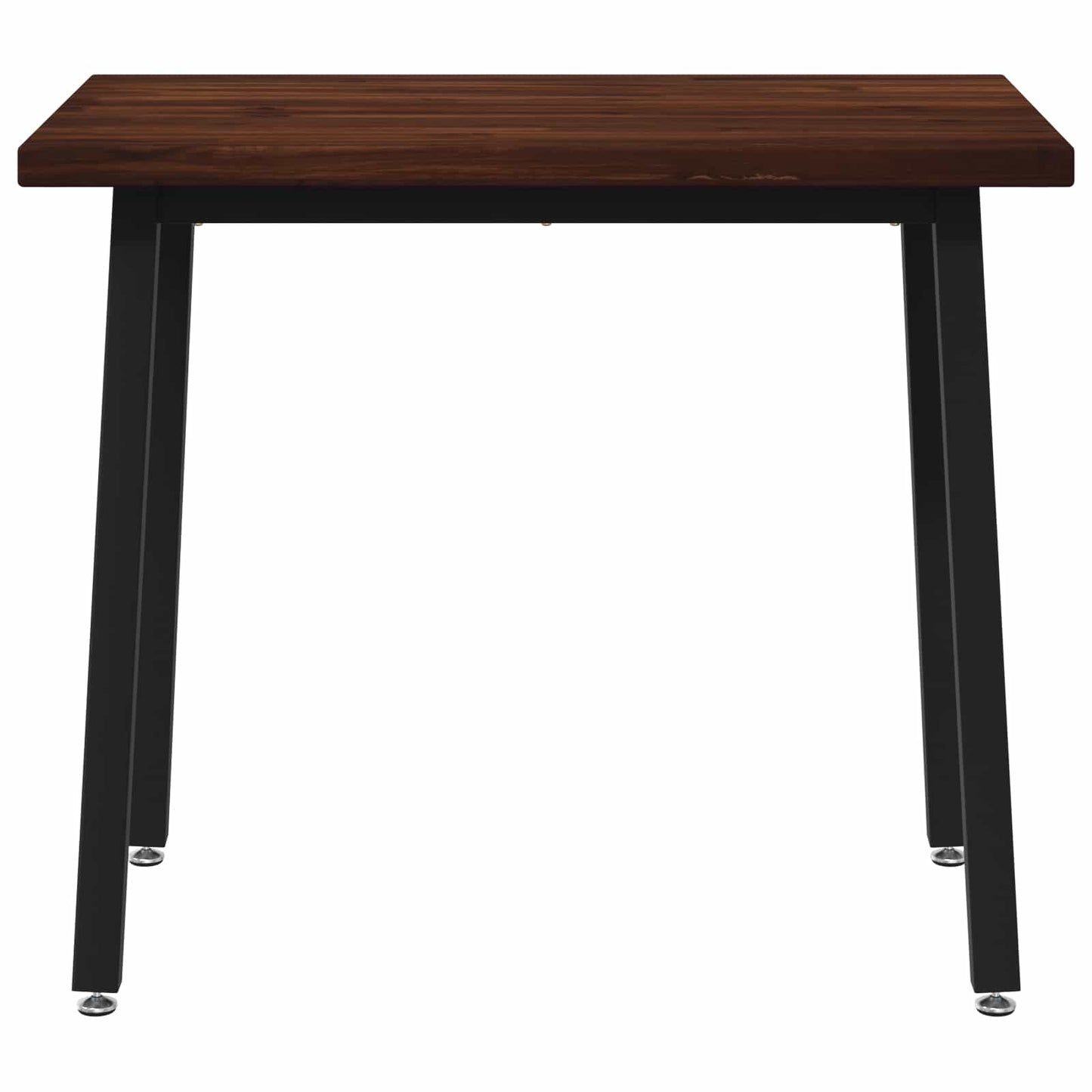 vidaXL 110 x 55 x 75 cm Solid Acacia Wood Dark Brown and Black