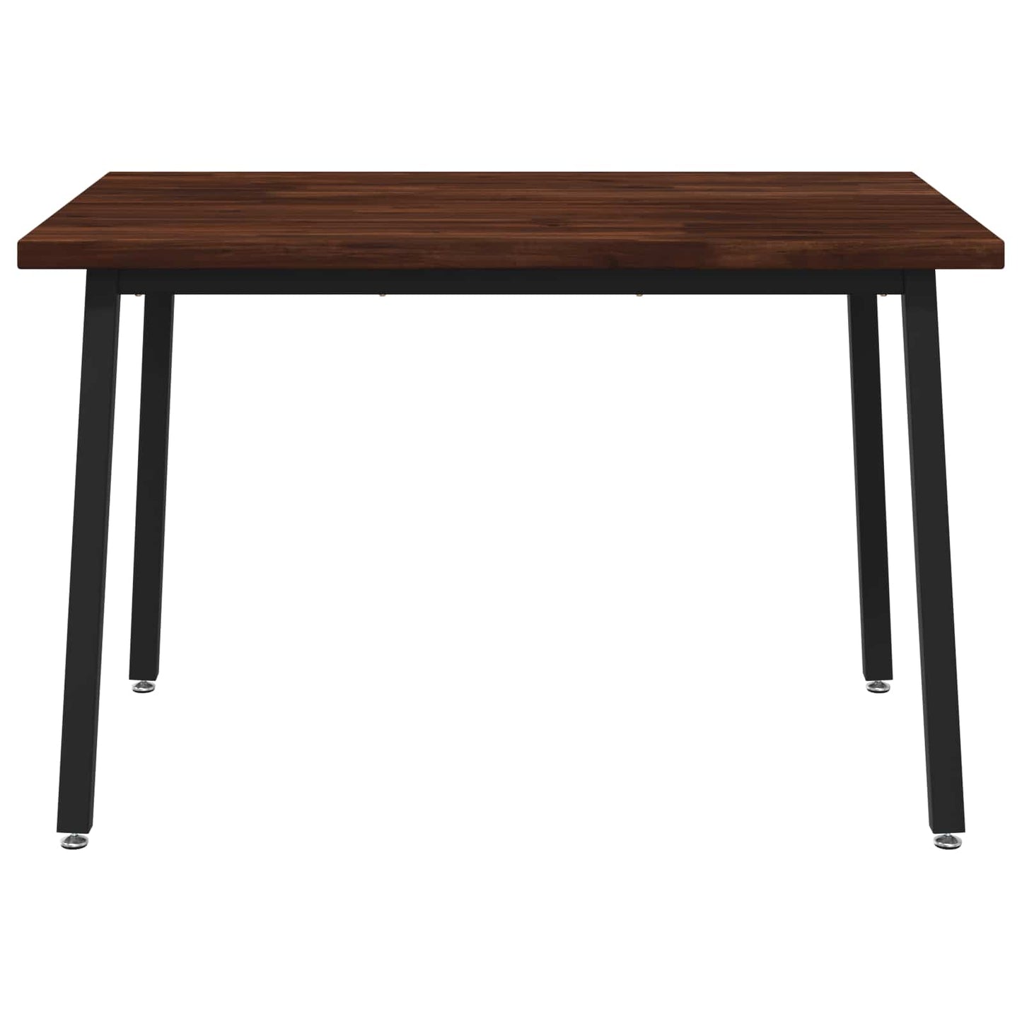 vidaXL 120 x 70 x 75 cm Solid Acacia Wood Dark Brown and Black