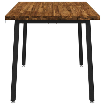 vidaXL 120 x 70 x 75 cm Solid Acacia Wood Natural and Black