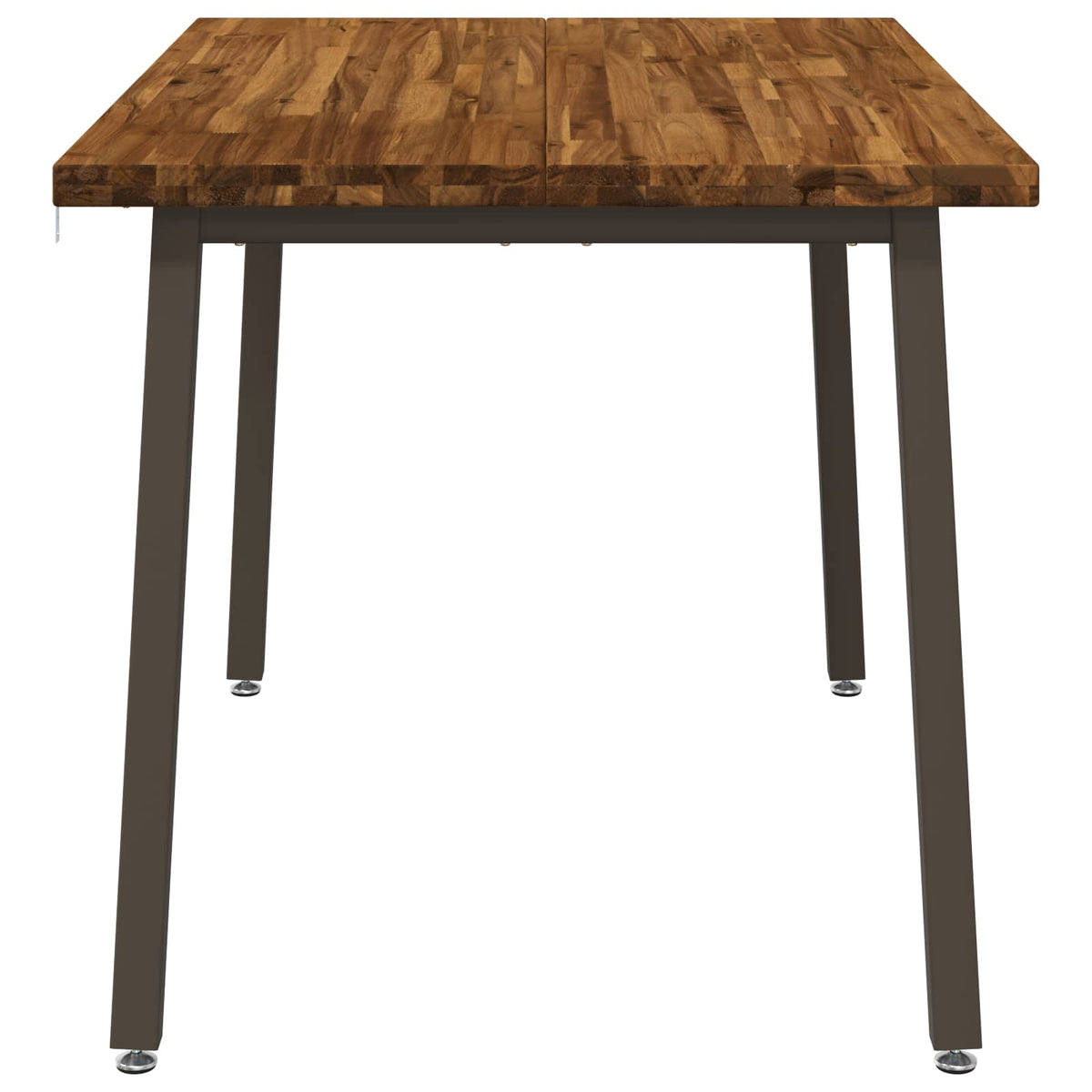 vidaXL 120 x 70 x 75 cm Solid Acacia Wood Natural and Coffee