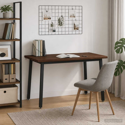 vidaXL 120 x 70 x 75 cm Solid Acacia Wood Dark Brown and Black