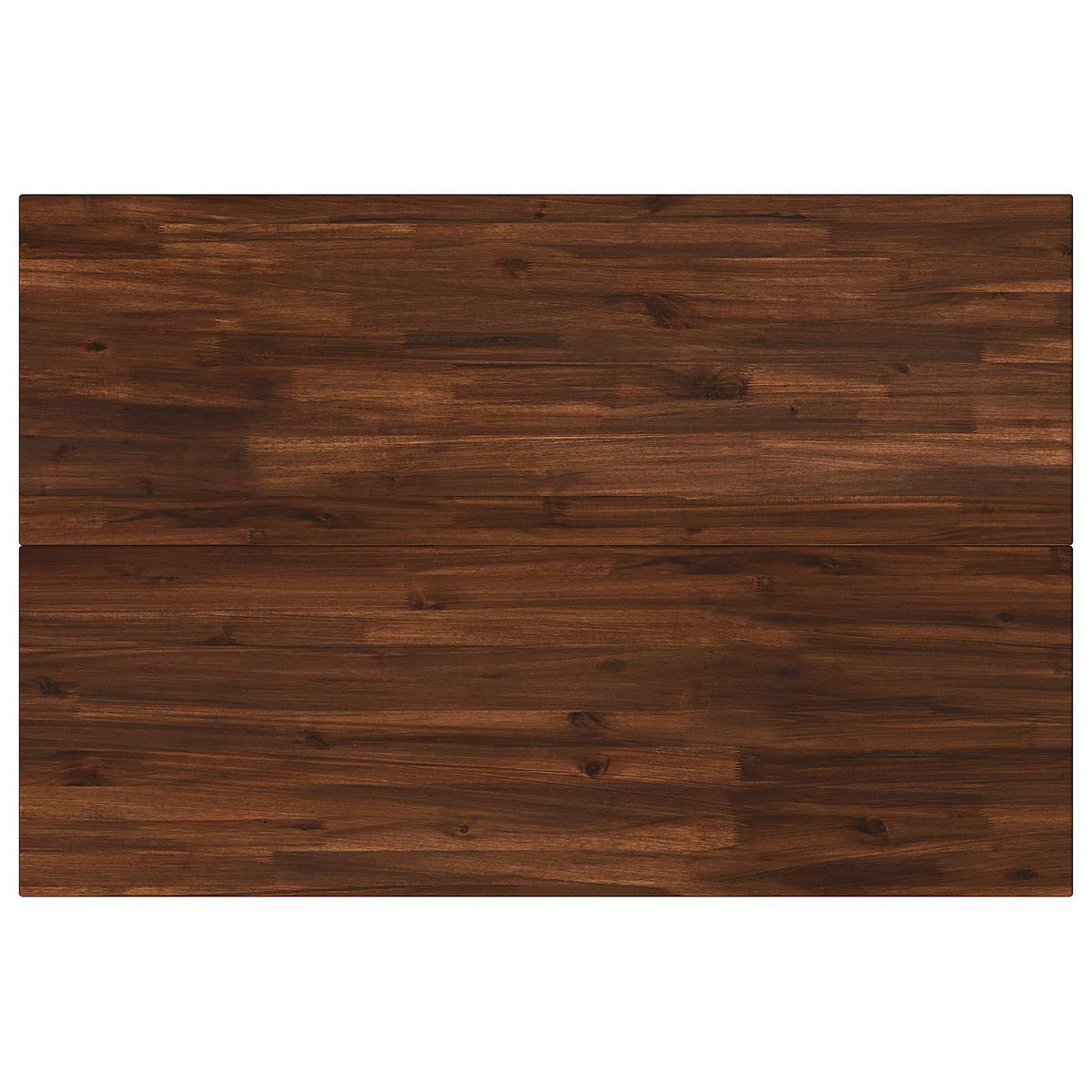 vidaXL 120 x 80 x 75 cm Solid Acacia Wood Dark Brown and White