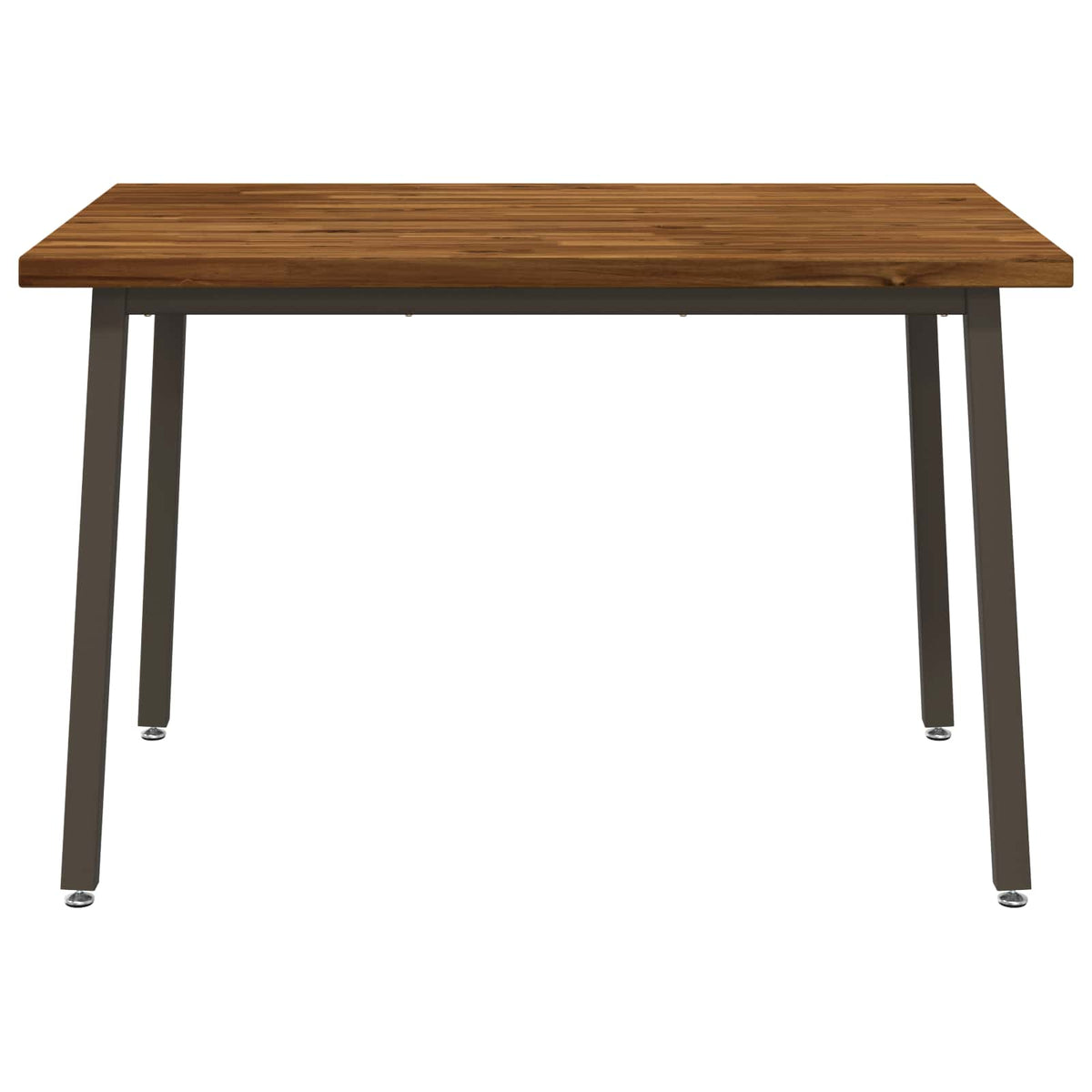 vidaXL 120 x 80 x 75 cm Solid Acacia Wood Natural and Coffee