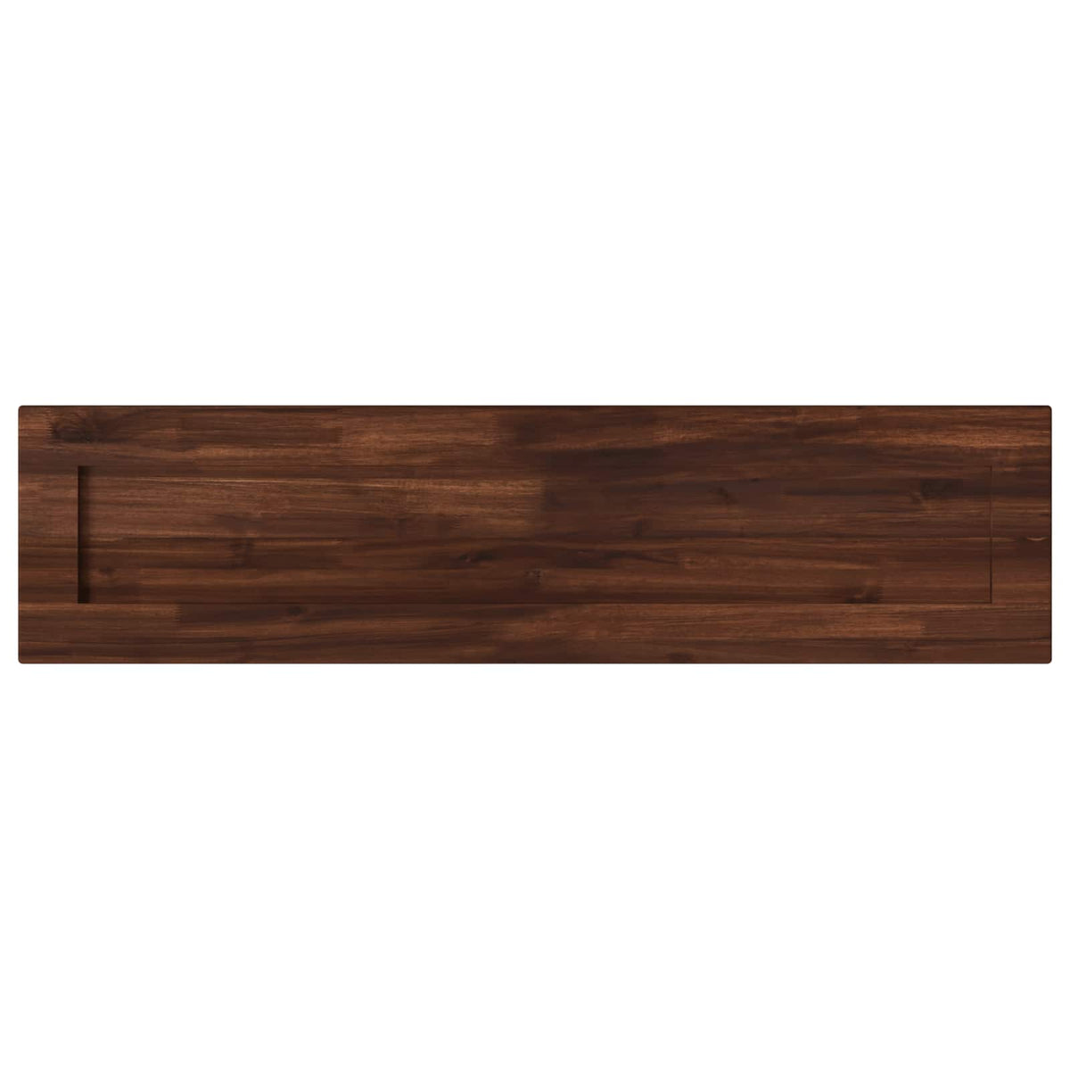 vidaXL Rectangular Table Top 110 x 20 x 3.5 cm Rectangular Dark Brown