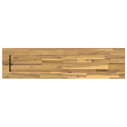vidaXL Rectangular Table Top 110 x 20 x 3.5 cm Rectangular White