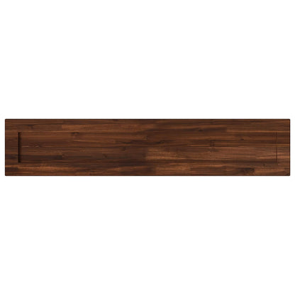 vidaXL Rectangular Table Top 160 x 20 x 3.5 cm Rectangular Dark Brown