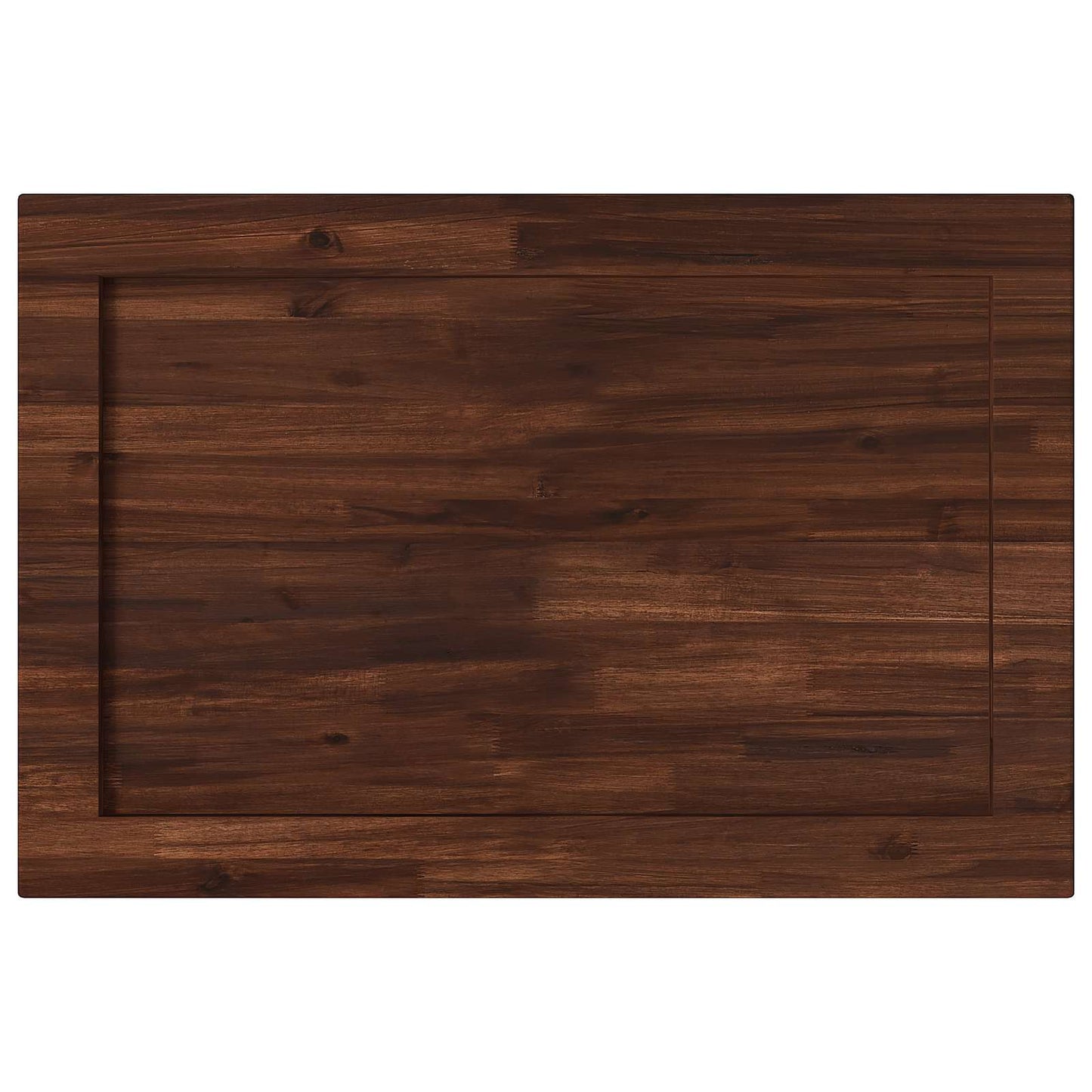 vidaXL Rectangular Table Top 90 x 60 x 3.5 cm Rectangular Dark Brown