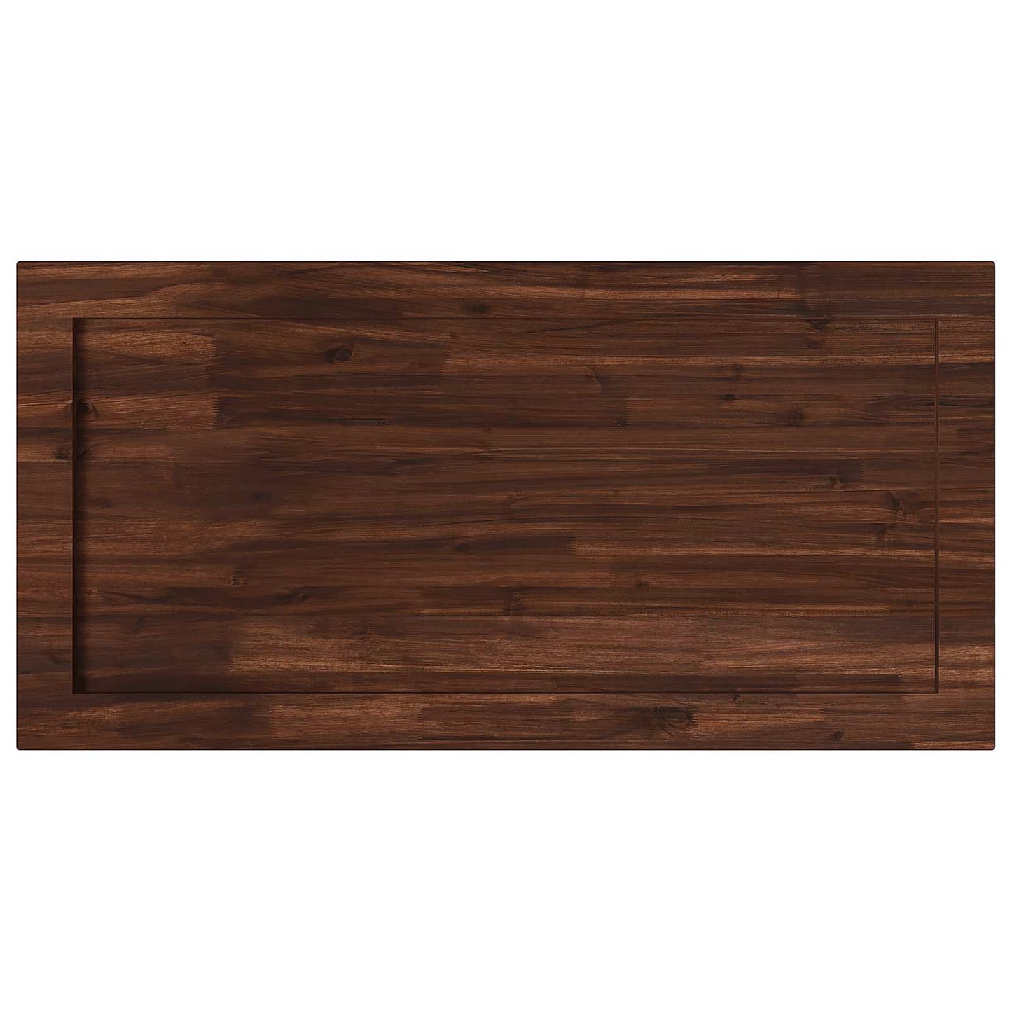 vidaXL Rectangular Table Top 130 x 60 x 3.5 cm Rectangular Dark Brown