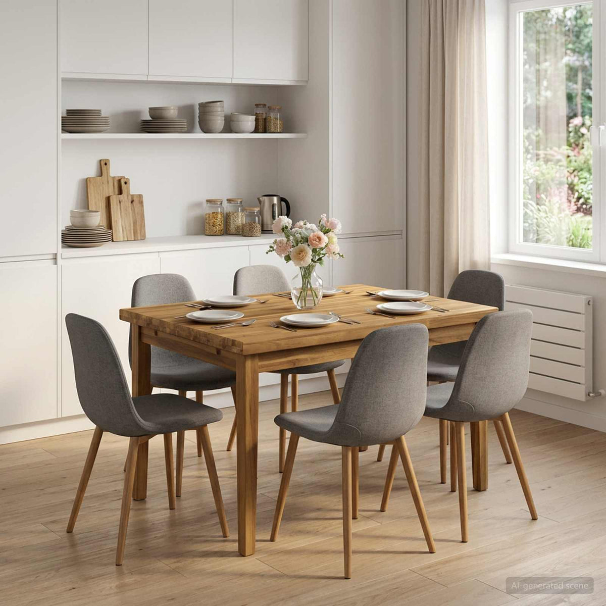 vidaXL Rectangular Table Top 70 x 70 x 3 cm Square Solid Acacia Wood