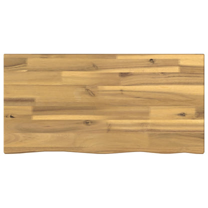 vidaXL Live Edge Table Top 50 x 20 x 3.5 cm Rectangular White