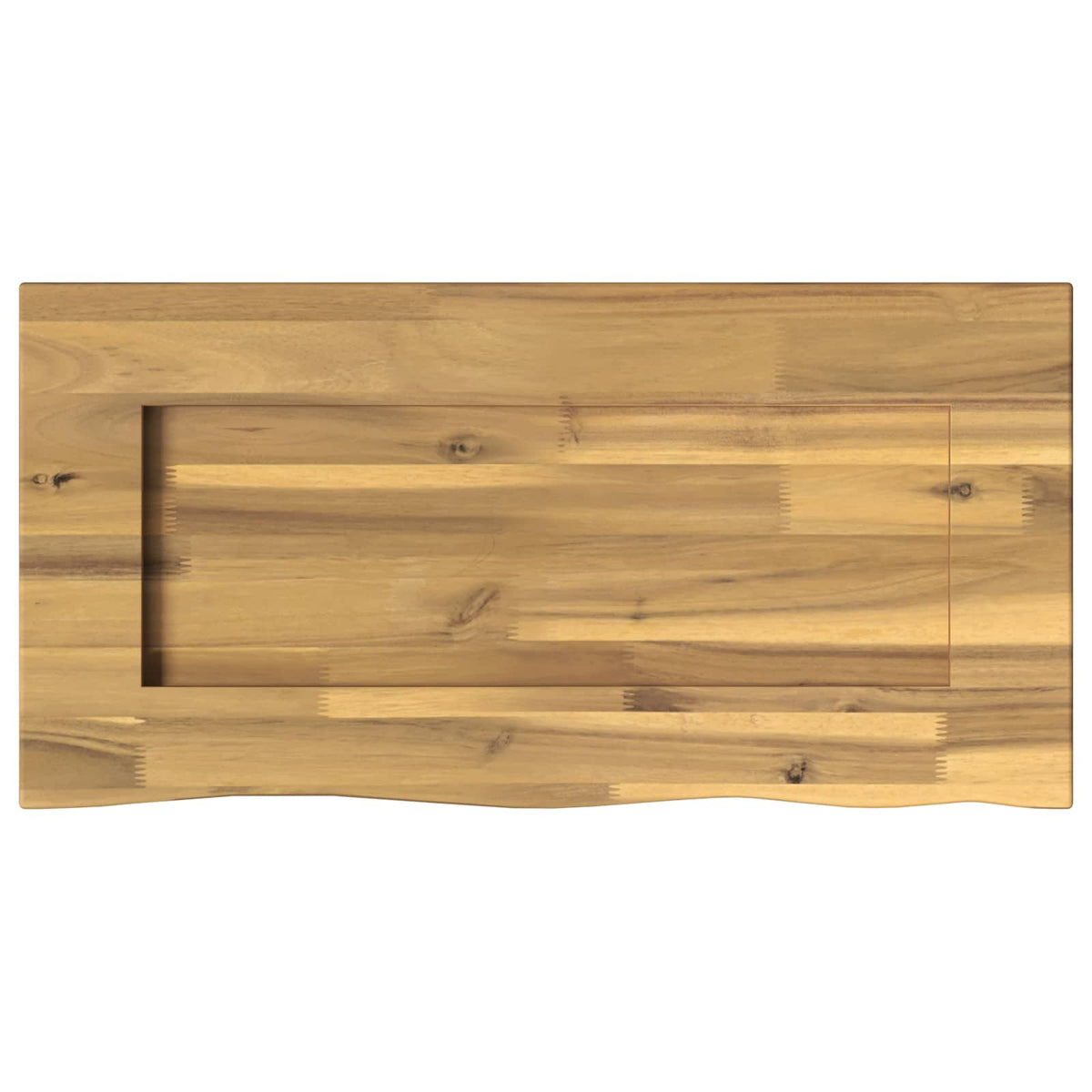 vidaXL Live Edge Table Top 60 x 20 x 3.5 cm Rectangular White