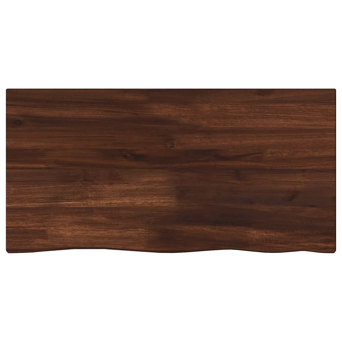 vidaXL Live Edge Table Top 70 x 20 x 3.5 cm Rectangular Dark Brown