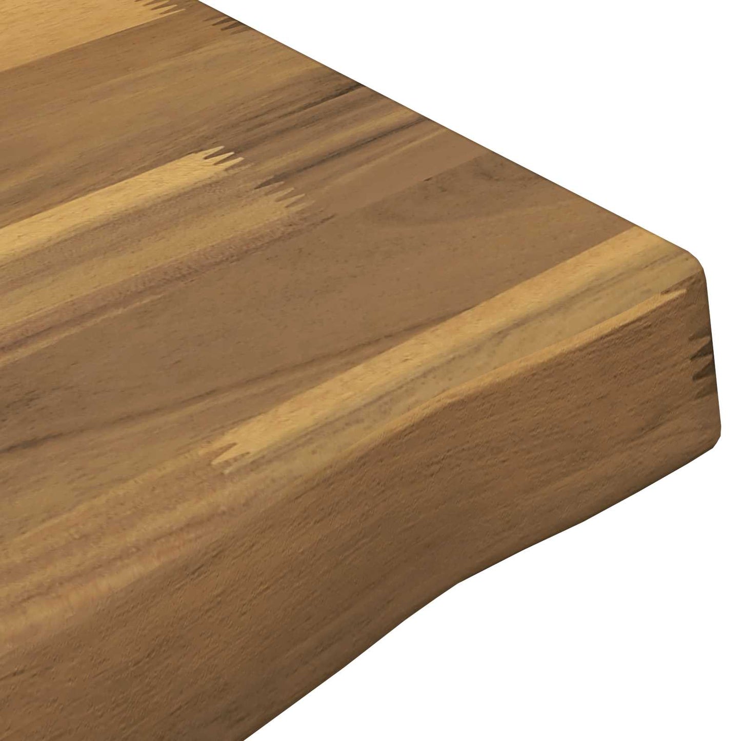 vidaXL Live Edge Table Top 70 x 20 x 3.5 cm Rectangular White