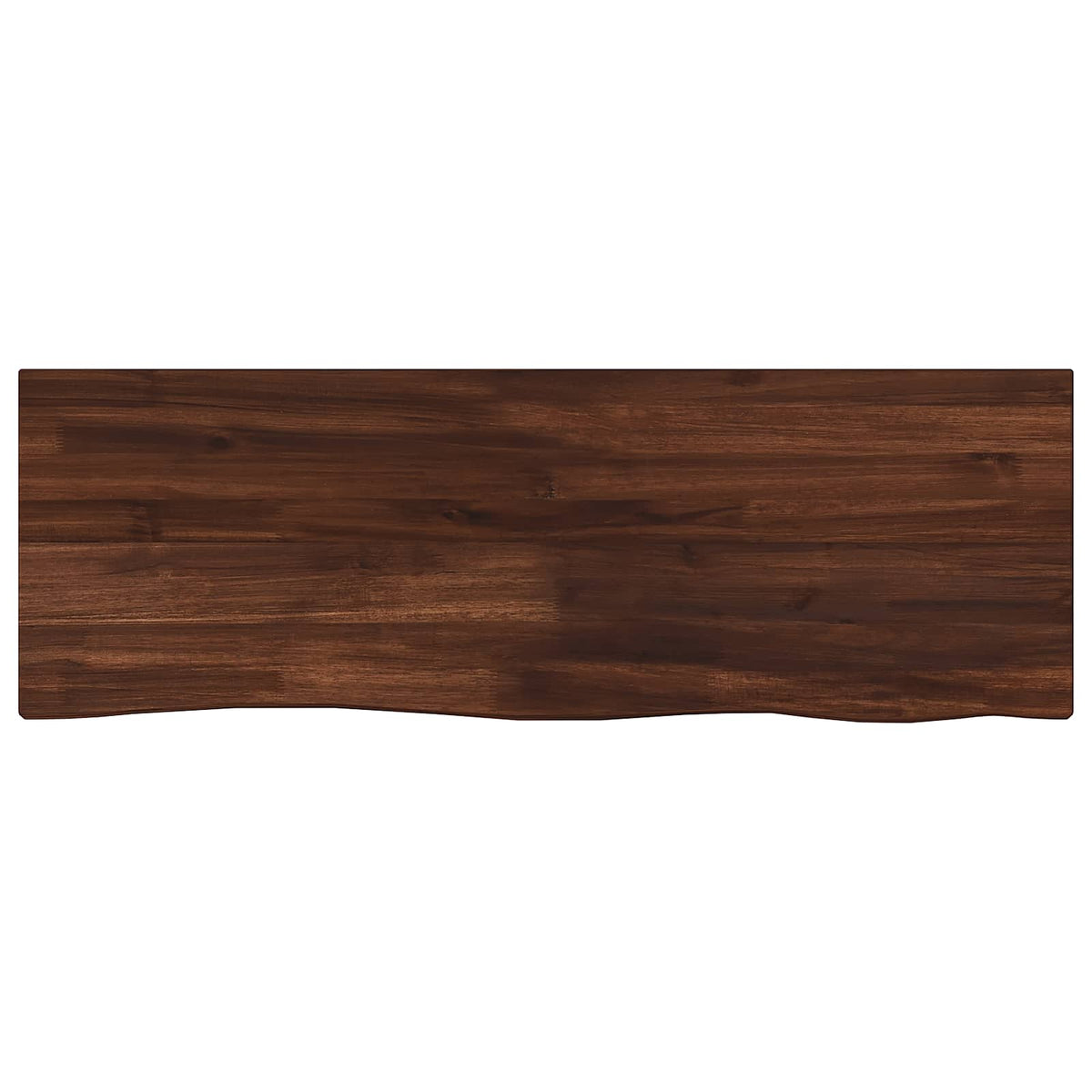 vidaXL Live Edge Table Top 80 x 20 x 3.5 cm Rectangular Dark Brown