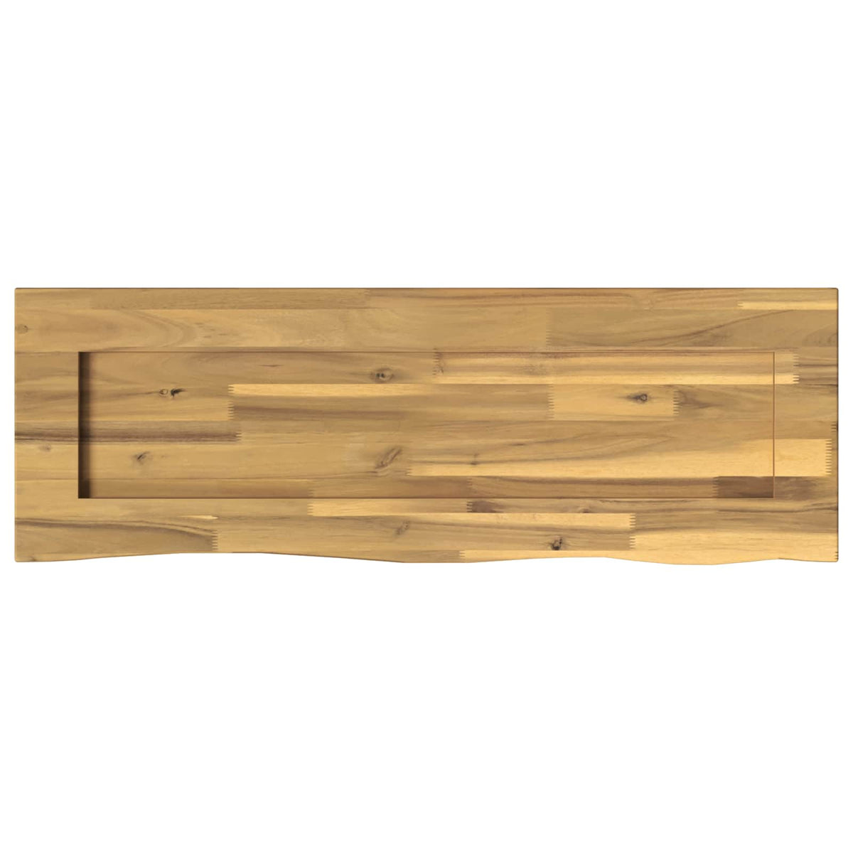 vidaXL Live Edge Table Top 80 x 20 x 3.5 cm Rectangular White