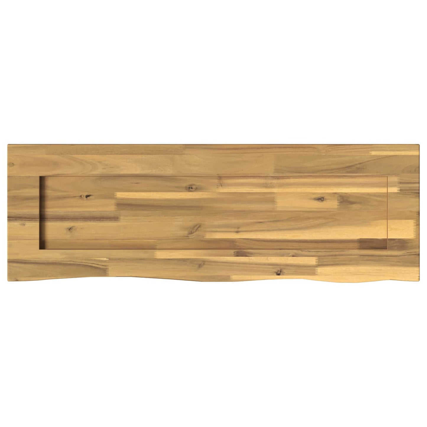 vidaXL Live Edge Table Top 90 x 20 x 3.5 cm Rectangular White