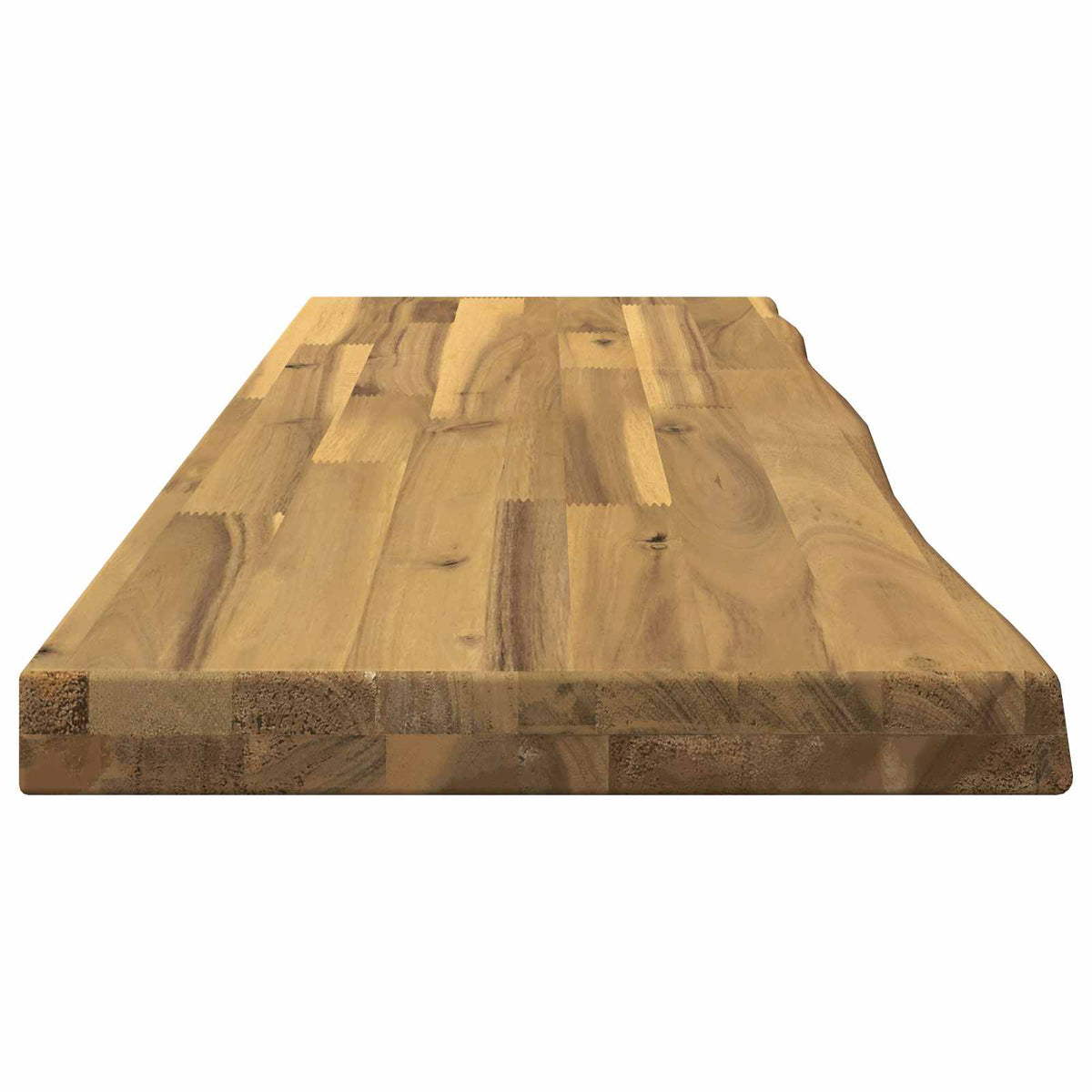 vidaXL Live Edge Table Top 90 x 20 x 3.5 cm Rectangular White