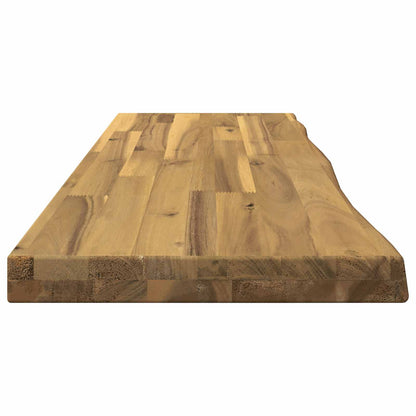 vidaXL Live Edge Table Top 90 x 20 x 3.5 cm Rectangular White