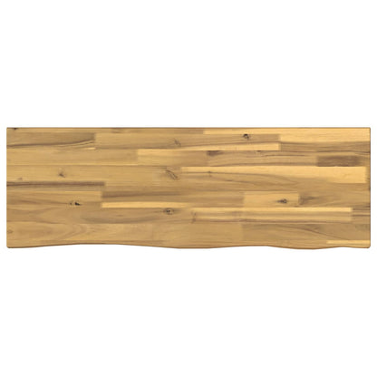 vidaXL Live Edge Table Top 90 x 20 x 3.5 cm Rectangular White