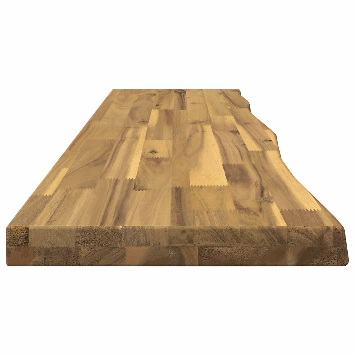 vidaXL Live Edge Table Top 100 x 20 x 3.5 cm Rectangular White