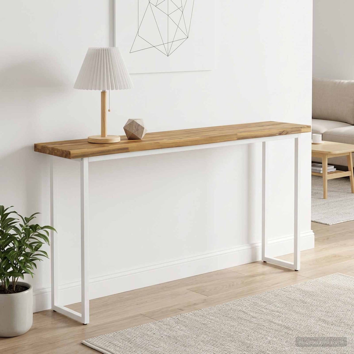 vidaXL Live Edge Table Top 160 x 30 x 3.5 cm Rectangular White