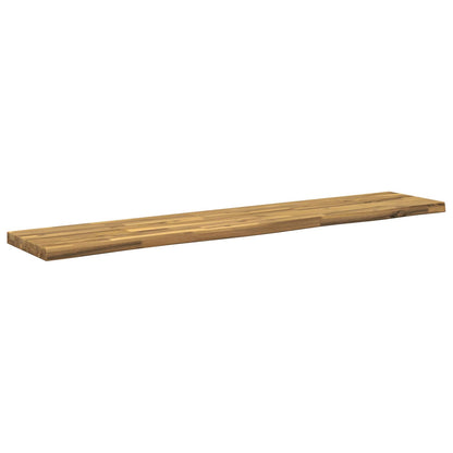 vidaXL Live Edge Table Top 140 x 20 x 3.5 cm Rectangular White