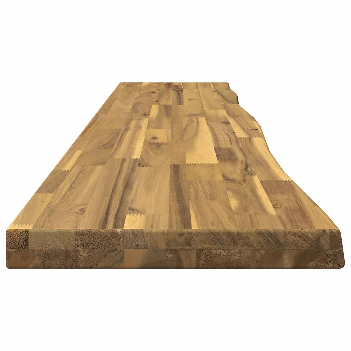 vidaXL Live Edge Table Top 140 x 20 x 3.5 cm Rectangular White