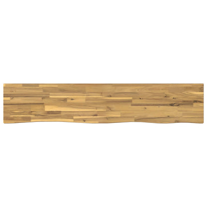 vidaXL Live Edge Table Top 140 x 20 x 3.5 cm Rectangular White