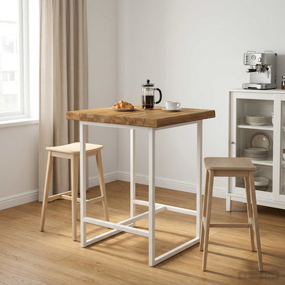 vidaXL Live Edge Table Top 50 x 40 x 3.5 cm Rectangular White