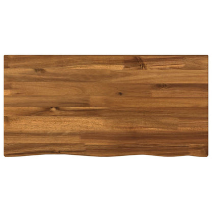 vidaXL Live Edge Table Top 40 x 30 x 3.5 cm Rectangular Natural
