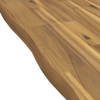vidaXL Live Edge Table Top 50 x 30 x 3.5 cm Rectangular White