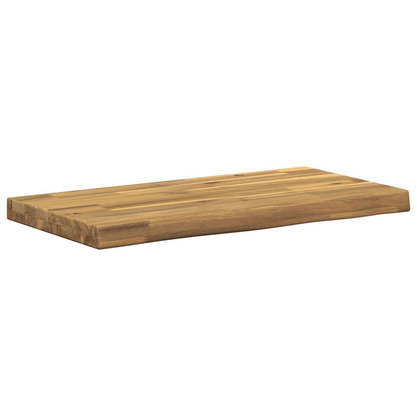 vidaXL Live Edge Table Top 50 x 30 x 3.5 cm Rectangular White