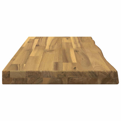 vidaXL Live Edge Table Top 50 x 30 x 3.5 cm Rectangular White